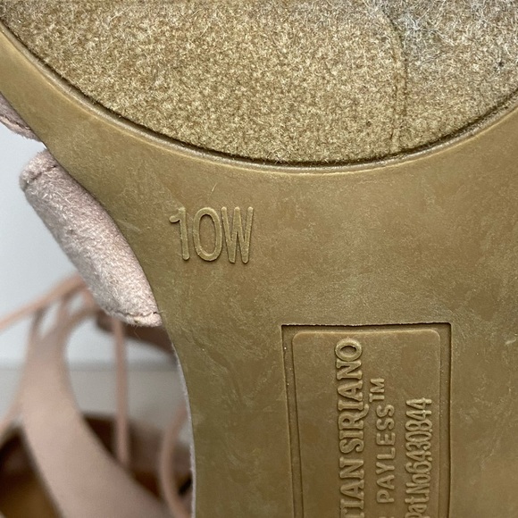 Blush pink tie up pumps - Picture 6 of 6